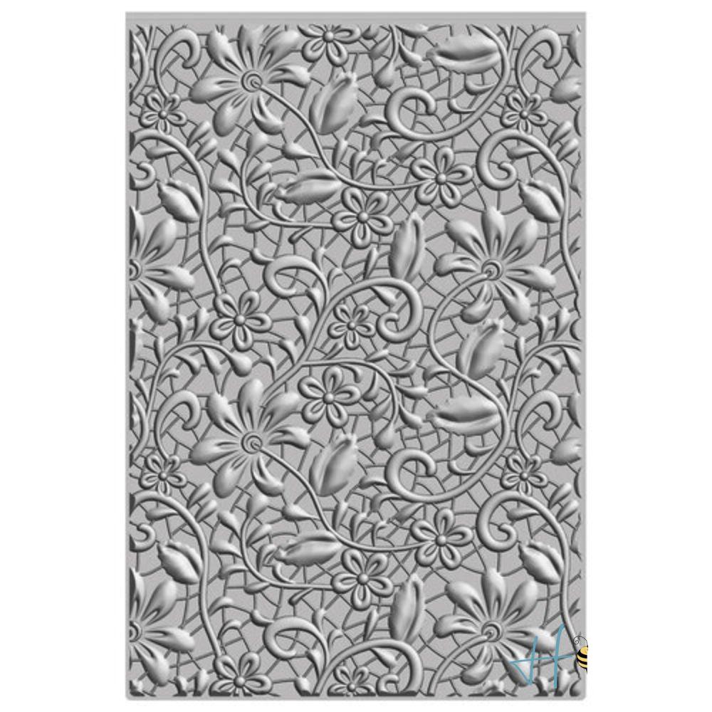 3D Textured Impressiones Lacey / Folder de Grabado de Encaje Folders de Grabado Sizzix
