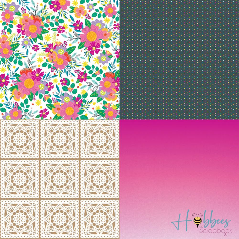 Splendid Paper Pad 12 x 12&quot; / Block de Papel Espléndido Papel American Crafts