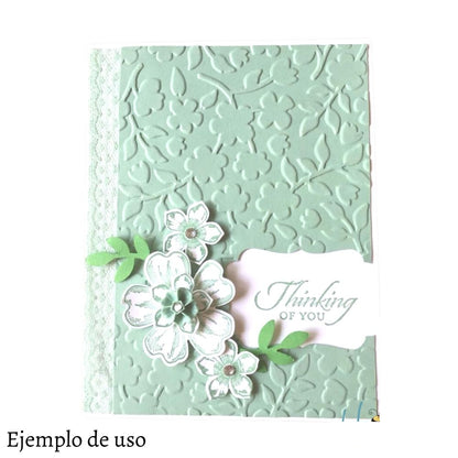 Folder de Grabado Flores y Espirales Folders de Grabado Hobbees
