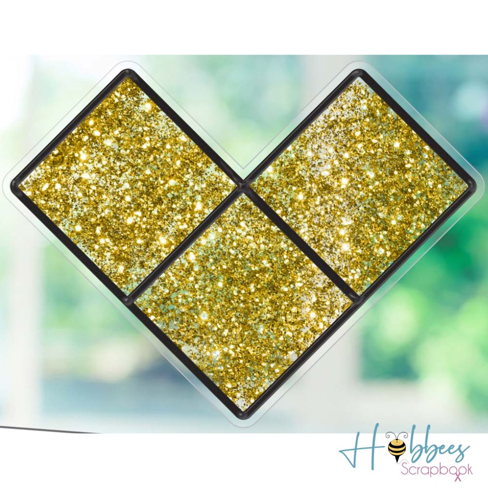 Gallery Glass Paint Gold Glittter  / Pintura para Vitral Oro con Glitter