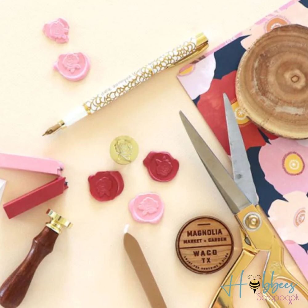 Wax Seal Kit Sunflower Rose / Kit para Sellar con Lacre Adornos / Embellishments American Crafts