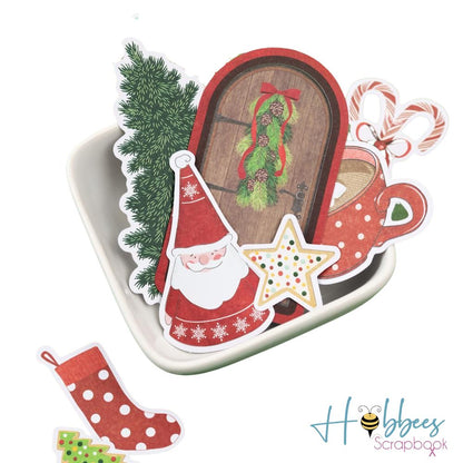 Evergreen &amp; Holly Cardstock Die-Cuts / Recortes Decorativos Adornos / Embellishments American Crafts