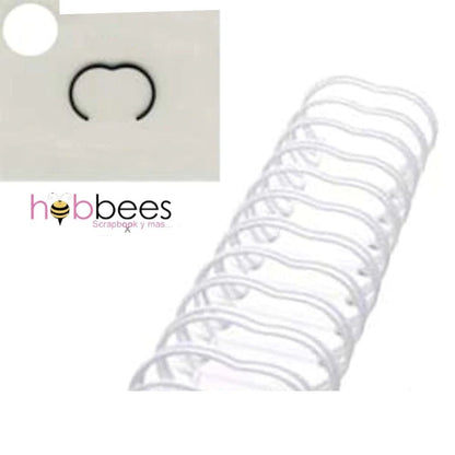 Owire Binding White 3/8" / Arillos Metálicos Blancos - 0.95 cm Descontinuado Zutter