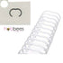 Owire Binding White 3/8" / Arillos Metálicos Blancos - 0.95 cm Descontinuado Zutter