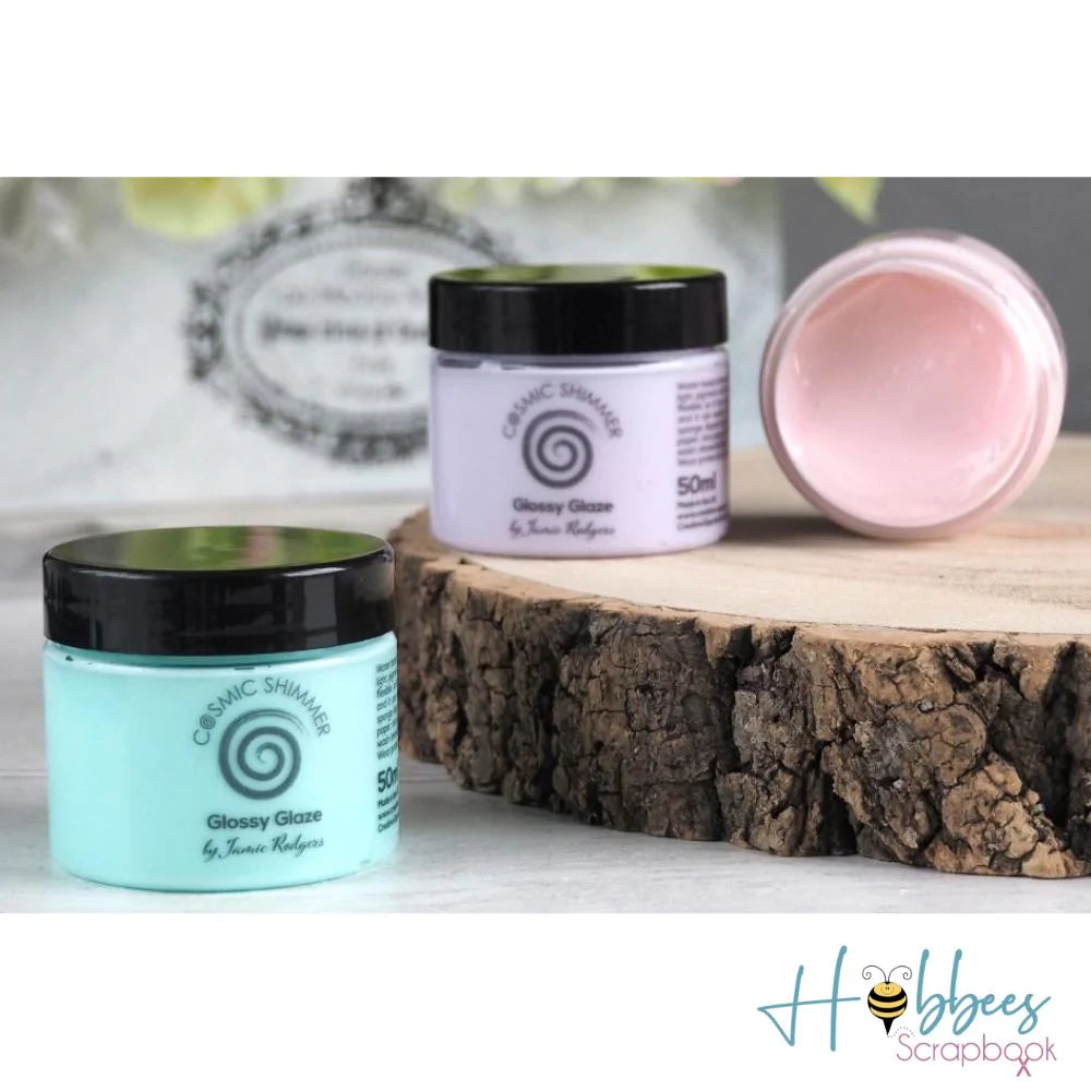 Cosmic Shimmer Glossy Glaze Honeydew Melon / Gel de Textura Melón Dulce Medios Mixtos y Pastas Texturizadoras Creative Expressions