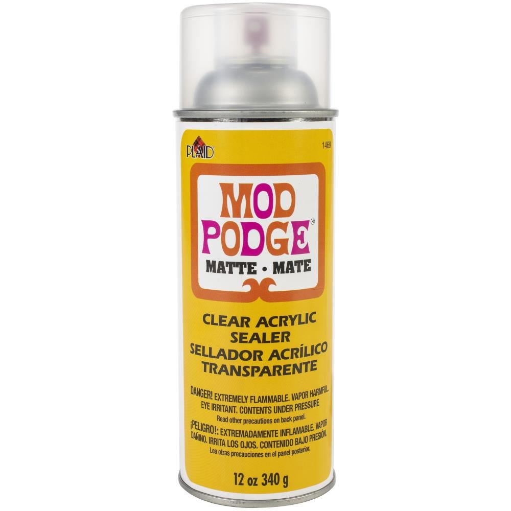 Mod Podge Clear Acrylic Aerosol Sealer / Sellador AcrÃlico Transparente Adhesivos / Pegamentos Plaid