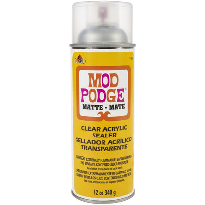 Mod Podge Clear Acrylic Aerosol Sealer / Sellador Acrílico Transparente Adhesivos / Pegamentos Plaid