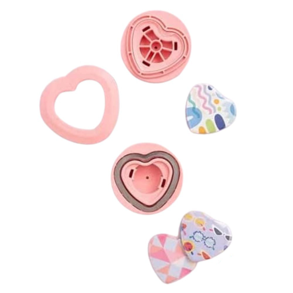 Button Press Inserts Heart / Inserto de Corazón Button Press Accesorios para Suajadoras We R Memory Keepers