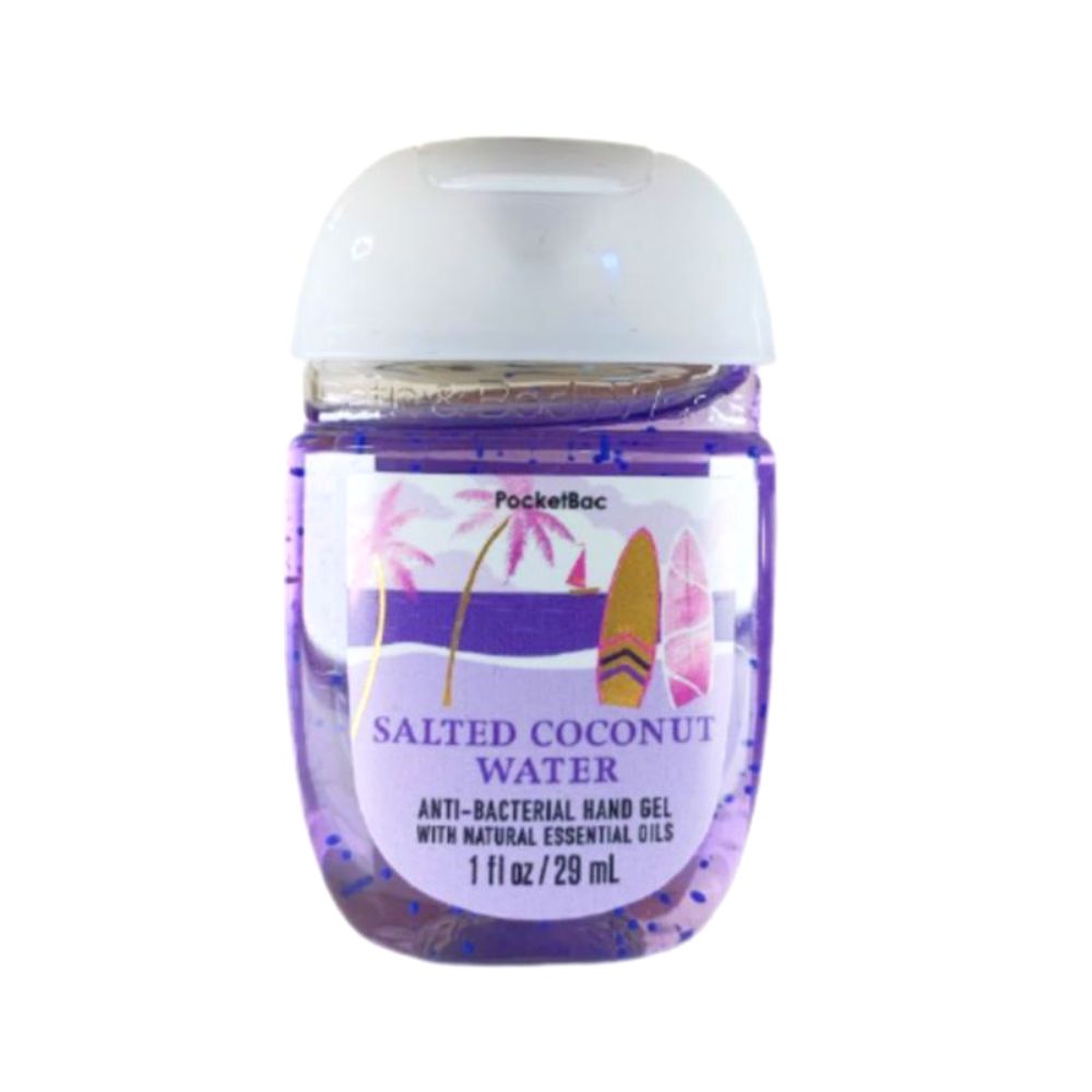 Salted Coconut Water Pocketbac Sanitizers / 4 Antibacteriales  de Bolsillo en Gel
