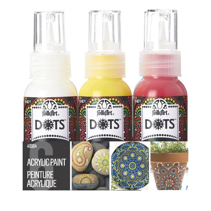 Acrylic Dot Painting Set / Juego de Pinturas Acrílicas Puntillismo Acrìlicos Folk Art