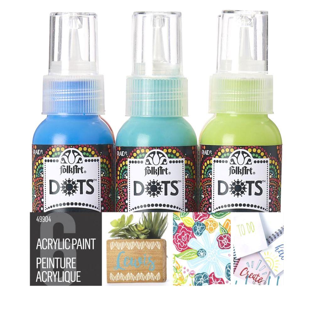 Acrylic Dot Painting Set / Juego de Pinturas Acrílicas Puntillismo Acrìlicos Folk Art