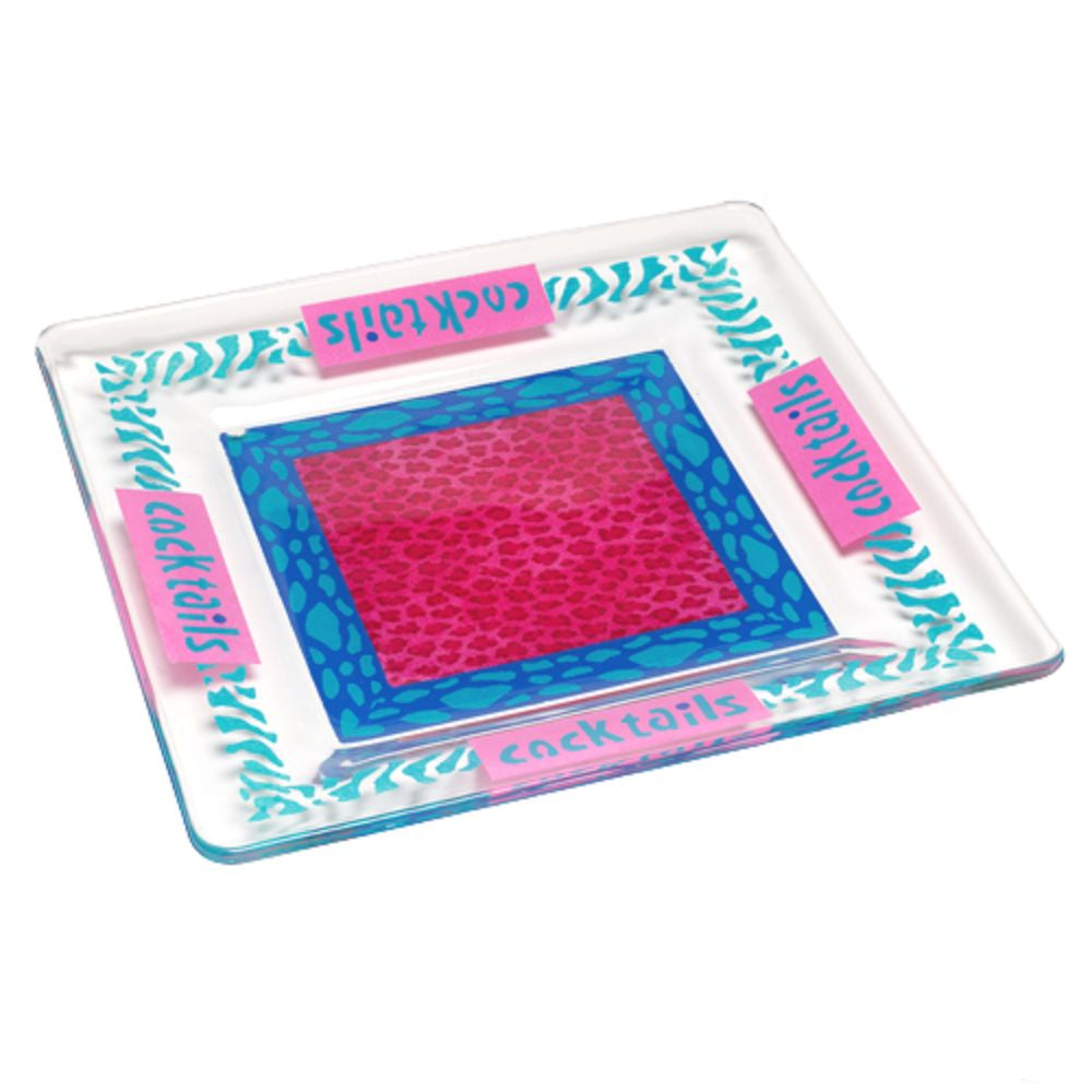 Enamel Paint Metallic Blue Cascade / Pintura de Esmalte Metálica Azúl Esmaltes Folk Art