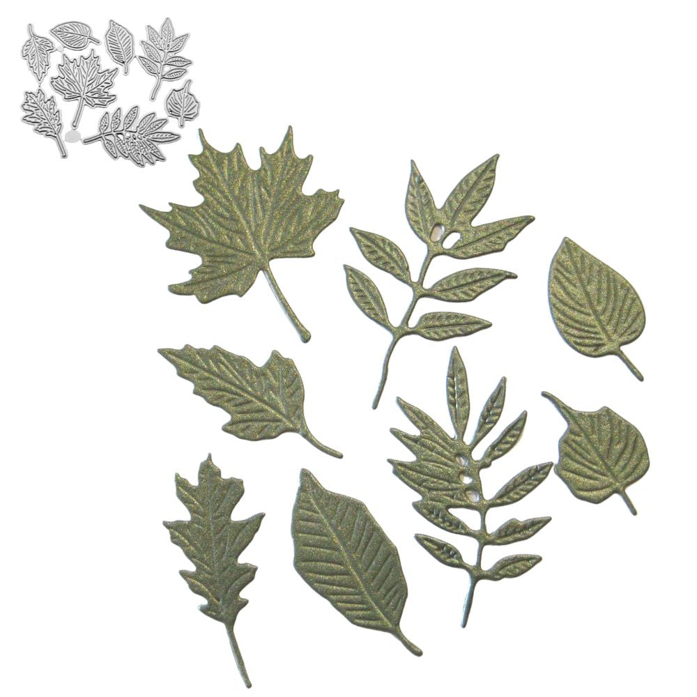 Suajes de Hojas Otoñales Dados de Corte / Suajes / Troqueles Hobbees