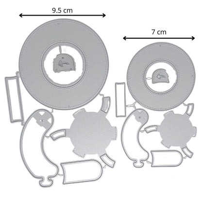 Kit de Suaje de Iris de Cámara Mágico en 2 Tamaños Dados de Corte / Suajes / Troqueles Hobbees