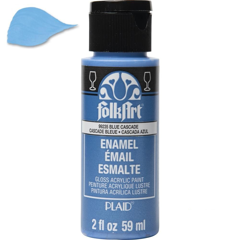 Enamel Paint Hydrangea / Pintura de Esmalte Azúl Esmaltes Folk Art