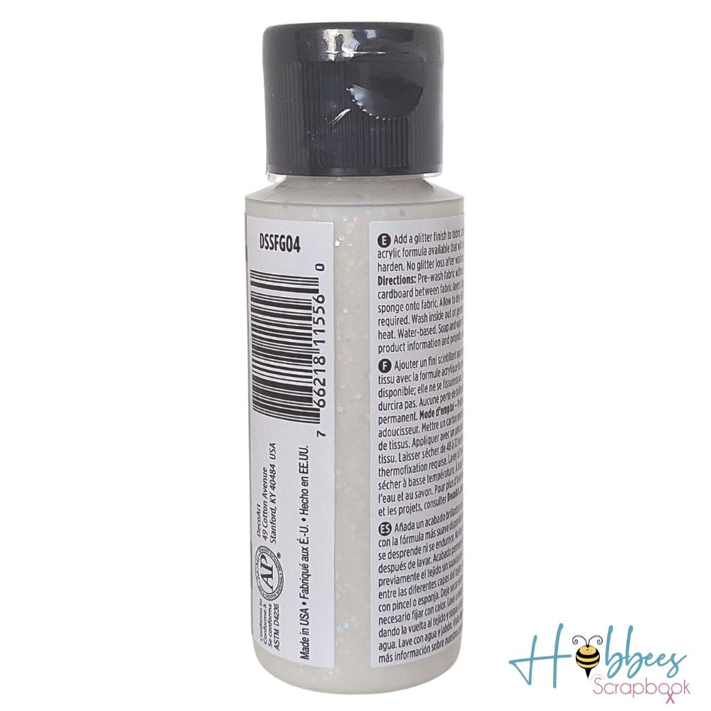 SoSoft Fabric Glitters Paint Hologram/ Pintura para Tela con Diamantina Holograma Descontinuado DecoArt