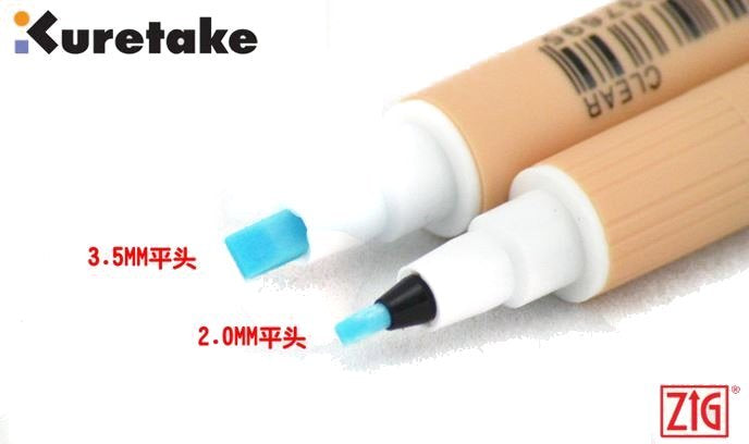 Emboss Fine &amp; Chisel Twin Tip Marker / Marcador Doble Punta para Embossing Descontinuado Zig Memory System