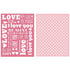 2 Sweetheart Embossing Folders / Folders de Grabado Corazones (2 piezas) Descontinuado We R Memory Keepers