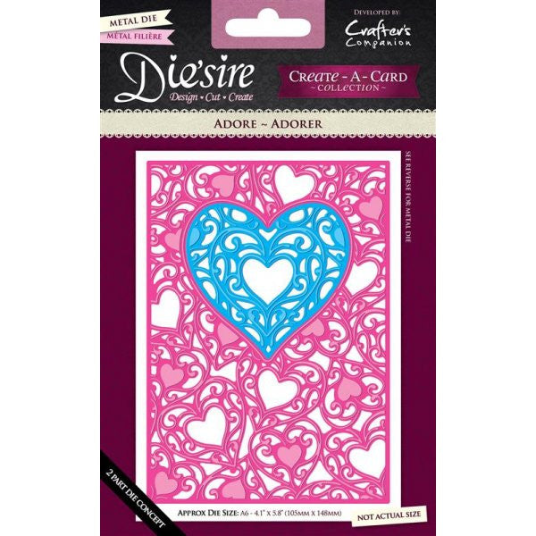 Suaje de Corte para Hacer Fondos de Corazones / Adore Descontinuado Crafter&