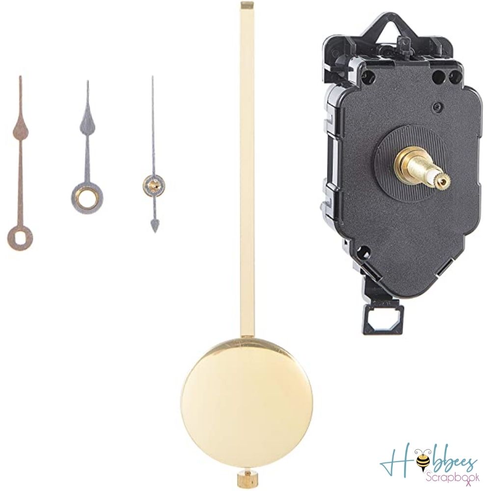 Pendulum Clock Movement 7&quot; / Reloj de Péndulo con Movimiento Accesorios Walnut Hollow Non Wood
