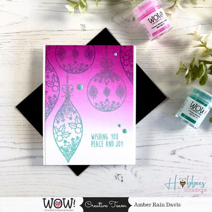 Marshmallow Embossing Powder / Polvo de Embossing Rosa Descontinuado Wow!