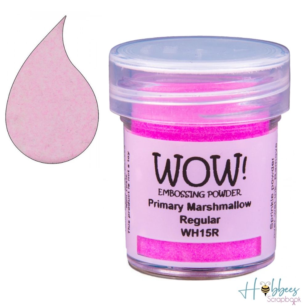 Marshmallow Embossing Powder / Polvo de Embossing Rosa Descontinuado Wow!
