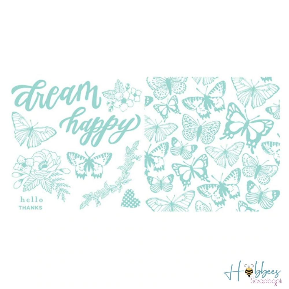 LetterPress Plates Wildflower / Planchas Tipográficas Flor Silvestre Serigrafìa We R Memory Keepers