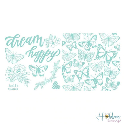 LetterPress Plates Wildflower / Planchas Tipográficas Flor Silvestre Serigrafìa We R Memory Keepers