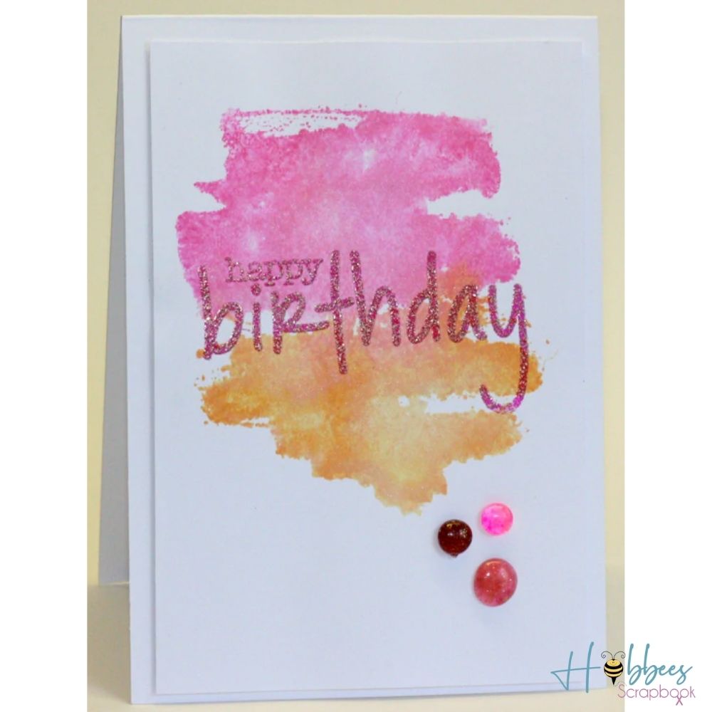 Marshmallow Embossing Powder / Polvo de Embossing Rosa Descontinuado Wow!