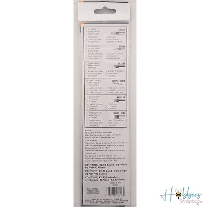 Studio 71 Golden Taklon Brush Set / Set de Pinceles Sintéticos Pinceles y Brochas Darice