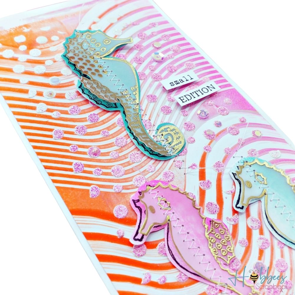 Punch Glitter Embossing Powder / Polvo de Embossing Glitter Rosa Translúcido Polvos de Embossing Wow!