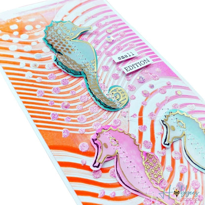 Punch Glitter Embossing Powder / Polvo de Embossing Glitter Rosa Translúcido Polvos de Embossing Wow!
