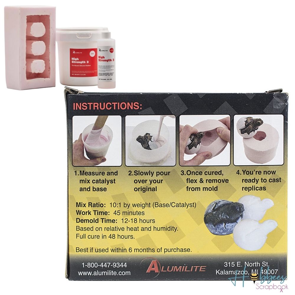 High Strength 3 Liquid Mold Making Rubber / Goma líquida para moldear Descontinuado Alumilite