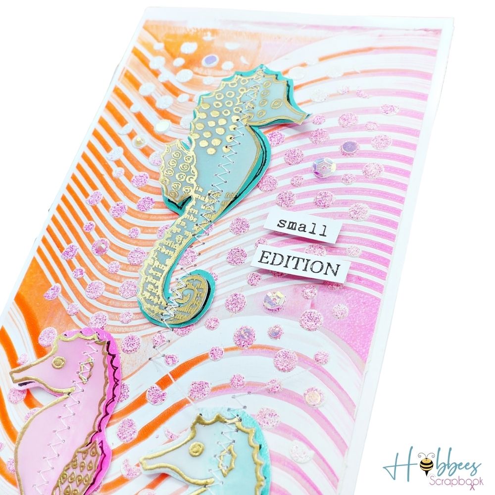 Punch Glitter Embossing Powder / Polvo de Embossing Glitter Rosa Translúcido Polvos de Embossing Wow!