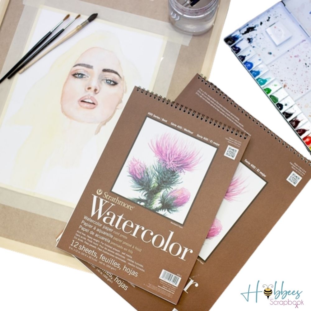 Strathmore Watercolor Paper Pad 9 x 12&quot; / Papel para Acuarela Papel para Arte Strathmore