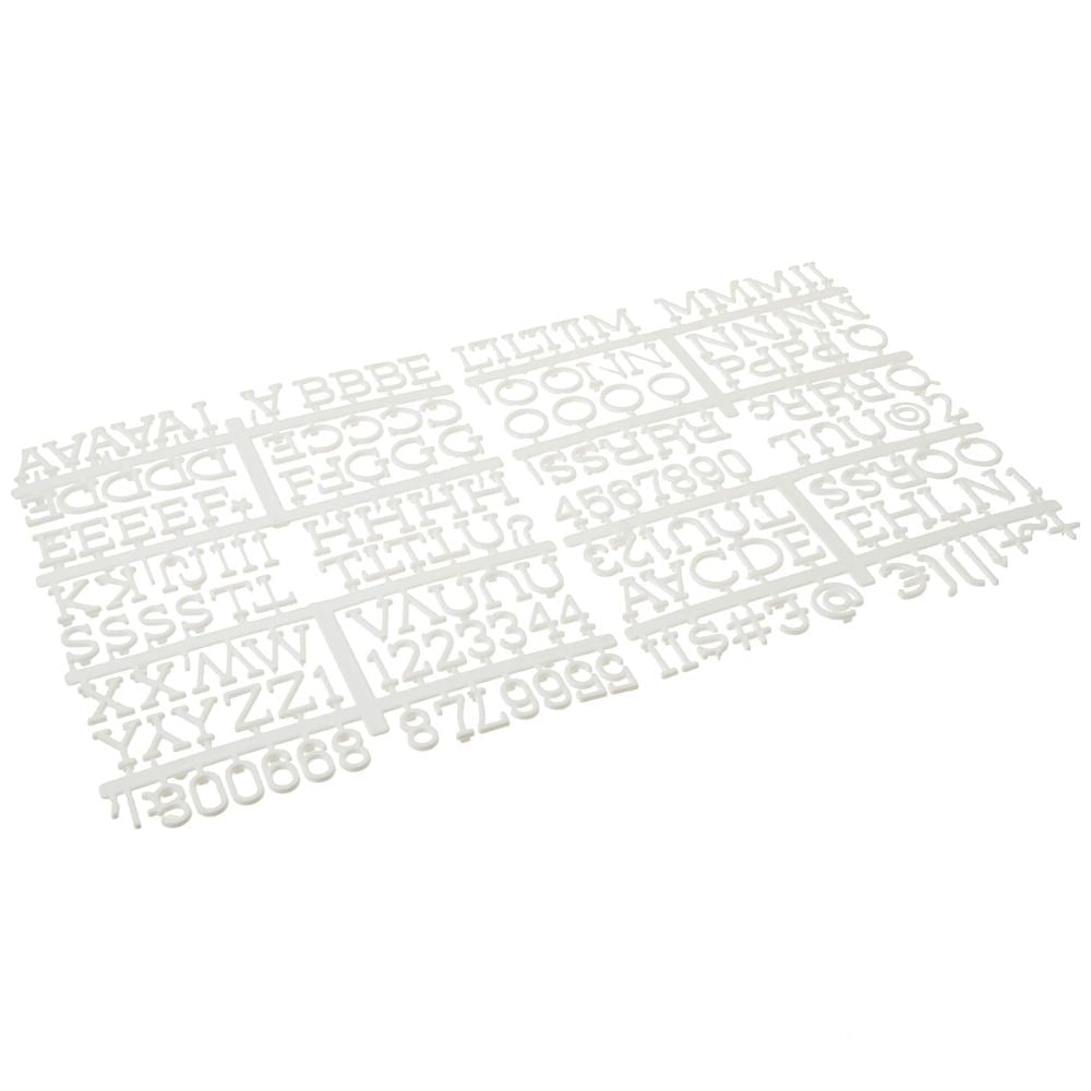 White 1&quot; Letters / Letras Blancas Para Tablero Accesorios DCWV