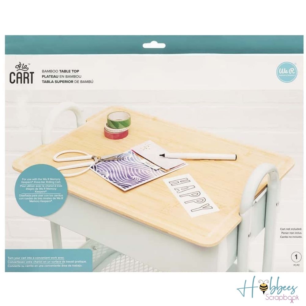 A La Cart BambooTray Top / Bandeja Superior de Bambú Descontinuado We R Memory Keepers