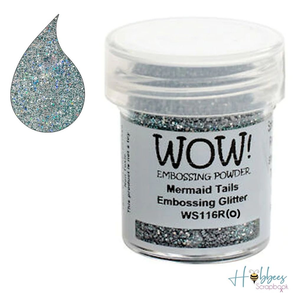 Mermaid Tails Embossing Powder / Polvo de Embossing Cola de Sirena Descontinuado Wow!