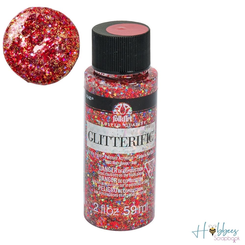 Glitterific Glitter Paint Red / Pintura con Purpurina Roja