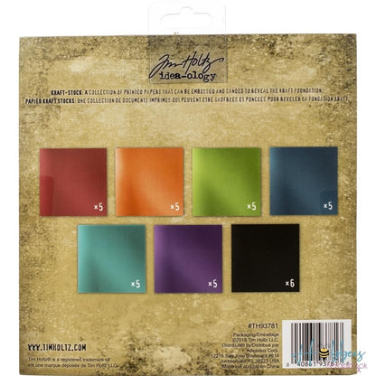 Metallic Jewel Paper Pad 8X8&quot; / Bloc de Papel Metálico Papel Tim Holtz