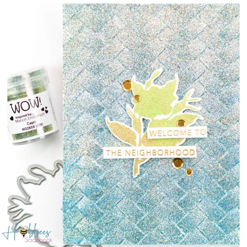 Capri Embossing Powder / Polvo de Embossing Azul Agua Opaco Descontinuado Wow!