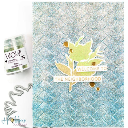 Capri Embossing Powder / Polvo de Embossing Azul Agua Opaco Descontinuado Wow!