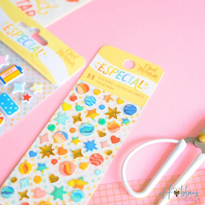 Especial Enamel Shapes Stickers / Estampas en 3D Decorativas Stickers American Crafts