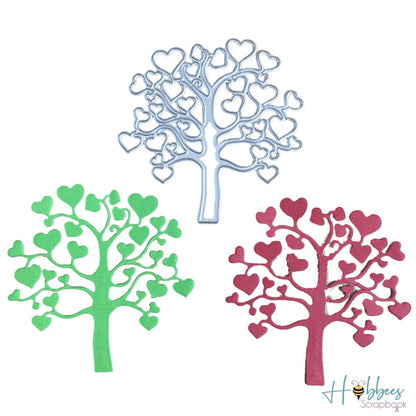 Suaje de Árbol con Corazones Dados de Corte / Suajes / Troqueles Hobbees