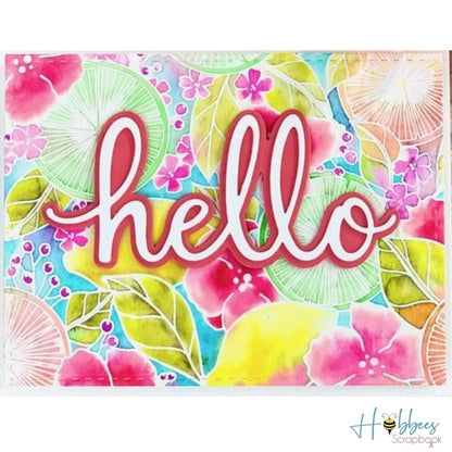Die Mega Hello / Suaje de Hola Descontinuado Pinkfresh Studio
