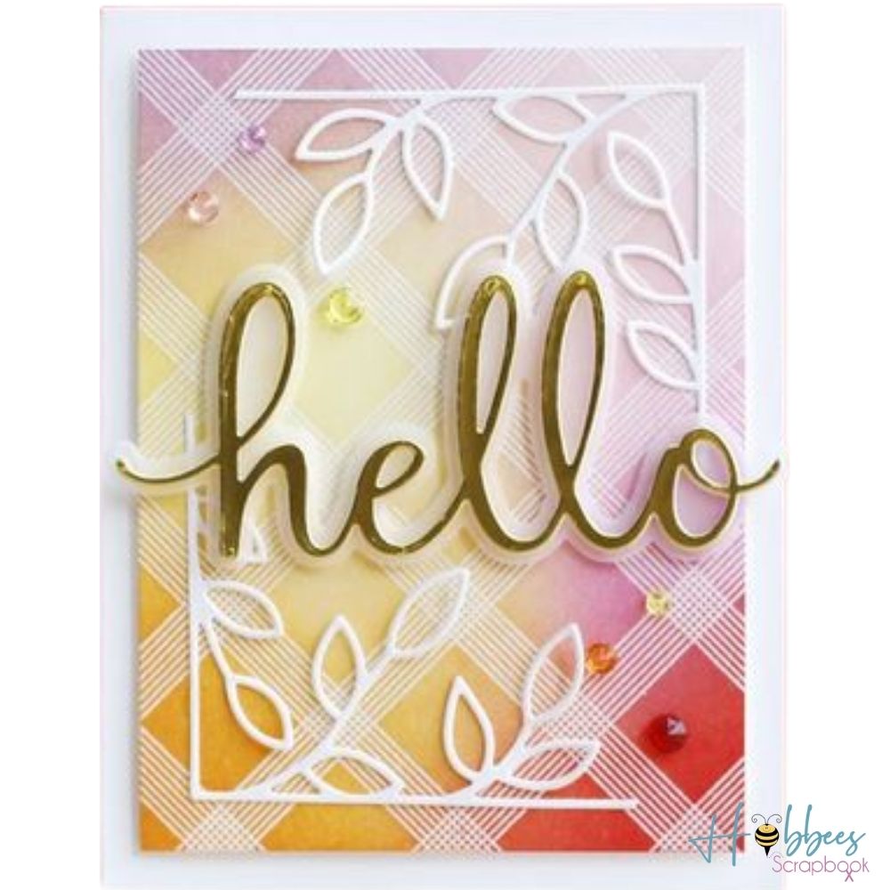 Die Mega Hello / Suaje de Hola Descontinuado Pinkfresh Studio