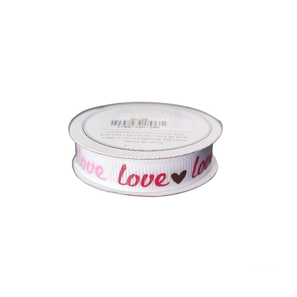 Premium Ribbon Love / Listón Decorativo Love Listones e Hilos American Crafts