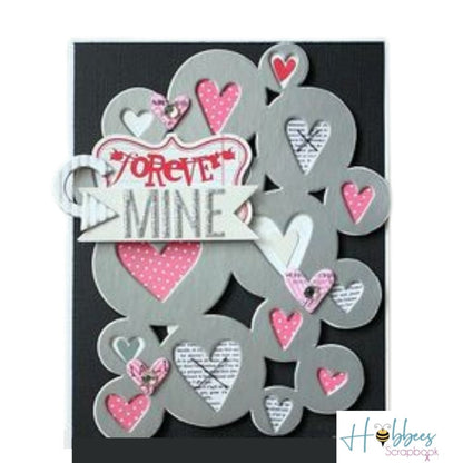 Luxe Placemat  / Recorte de Corazones Metálicos Adornos / Embellishments Pink Paislee