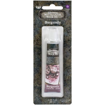 Finnabair Art Alchemy Metallique Wax Burgundy / Pintura en Cera Metálica Burgundy Pintura y Medios Mixtos Prima Marketing
