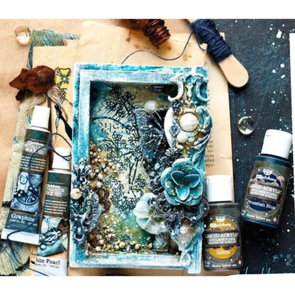 Finnabair Art Alchemy Metallique Wax Burgundy / Pintura en Cera Metálica Burgundy Pintura y Medios Mixtos Prima Marketing